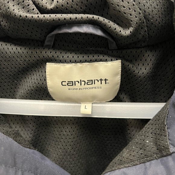 Carhartt Navy Blue Hooded Jacket - Picture 4 of 7